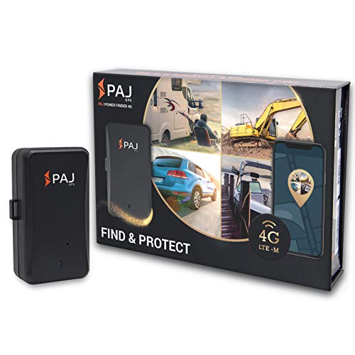 PAJ GPS Power Finder- Localizzatore GPS per auto, moto, camion e camper con calamita - Antifurto auto - Batteria di lunga durata con tecnologia 4G LTE