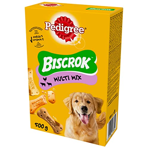 Pedigree Biscrok Multi Mix Snack per Cane, Confezione da 12 x 500 g