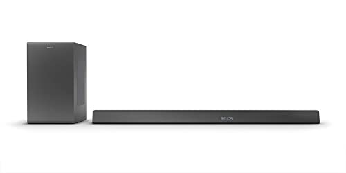 Philips B8905 10 Altoparlante Soundbar con Subwoofer Wireless (Bluetooth, 3.1.2 Canali, 600W, Cinematic Dolby Atmos, HDMI eARC, Compatibile con DTS Play-Fi e Assistenti Vocali, Design Basso) 2020 2022