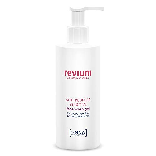 Revium Anti-rossore Detergente Gel per Pelli Sensibili, Arrossamenti e Couperose, 200 ml
