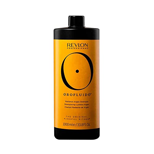 REVLON PROFESSIONAL OROFLUIDO RADIANCE ARGAN SHAMPOO, Shampoo Idratante e Lisciante con Olio di Argan, per la Lucentezza dei Capelli – 1000 ml