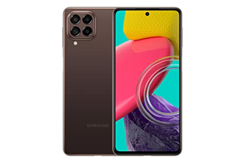 Samsung Galaxy M53 5G Smartphone Android Display 6.7’’¹ FHD+ Super AMOLED Plus, Batteria 5.000 mAh, RAM 6GB Memoria interna 128 GB espandibile², Brown [Versione italiana] Esclusiva Amazon