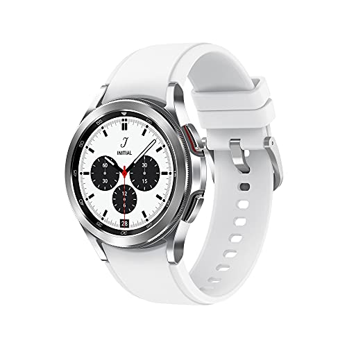 Samsung Galaxy Watch4 Classic - SmartWatch, Acciaio Inox, Ghiera Rotante, Monitoraggio Benessere, Fitness Tracker, 2021, Argento (Silver), 42mm [Versione Italiana]