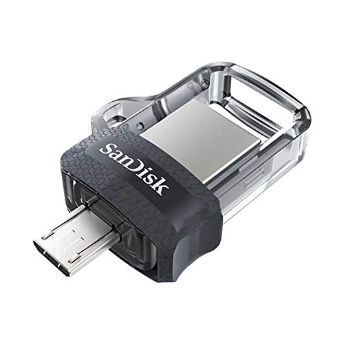 SanDisk Ultra 256GB Dual USB Flash Drive Micro USB e USB 3.0 fino a 130 MB s, Nero