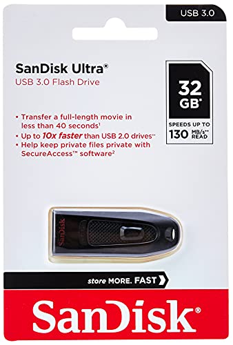 SanDisk Ultra Chiavetta USB 3.0 da 32 GB, fino a 130 MB s...