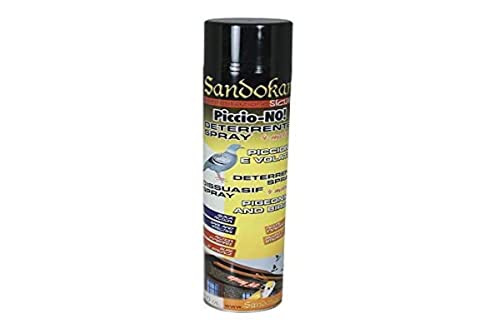 Sandokan Repellente Spray per Piccioni Piccio-No! Allontana Uccelli Piccioni e Volatili - Dissuasore Disabituante Deterrente Spray 750 ml