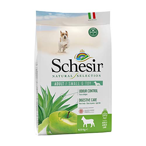 Schesir, Cibo Secco Completo e bilanciato per Cani Adulti Taglia Piccola Linea Natural Selection Ricco in Agnello - Sacco di crocchette da 4,5 kg