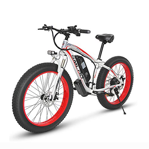 TAOCI Bici elettrica per adulti, 26 pollici 4.0 Fat Tire E-Bike, bicicletta E-MTB, batteria al litio rimovibile 48V 13Ah, cambio a 21 velocità, mountain bike elettrica, ebike fuoristrada