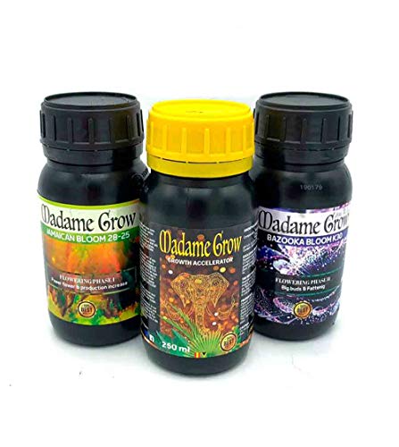 Tripack Madame Grow - Radice Crescita, Fioritura ed Egorde, Gemme esplosive (3 x 250 ml)
