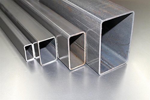 Tubo rettangolare, quadrato in acciaio, tubo profilato in acciaio da 120 x 60 x 3 mm, lunghezza fino a 3000 mm