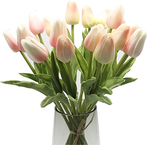 Tulipano artificiale EasyLife da 12,6   , 20 pezzi e 2 colori un set, decorazione per decorazioni per matrimoni all aperto all aperto, cucina, ufficio, negozio di caffè, decorazioni per la casa