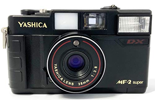 Yashica MF35 Super - Fotocamera analogica piccola da 35 mm, con batteria e pellicola