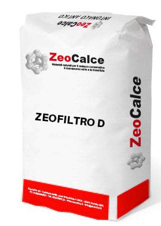 ZEOFILTRO D - Rinzaffo in calce e pozzolana ad azione deumidificante per il risanamento salino - bancali da 1.500 kg - n° 60 Sacchi 25 kg)
