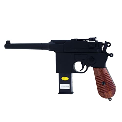2EAGLE Airsoft Ball Pistol-GE3005 C-96 Molla-Materiale: Metallo e plastica ABS-Ricarica Manuale-Potenza: 0,5 Joule