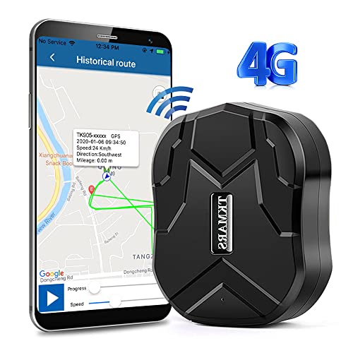 4G GPS Tracker per Auto,Localizzatore GPS con Forte Magnete,Localizzatore GPS per Auto Impermeabile in Tempo Reale,150 Giorni in Standby,Dispositivo Antifurto per Veicolo Auto Moto Camion Tracke