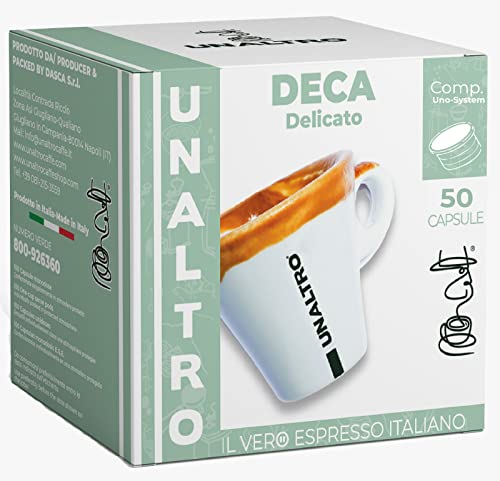50 CAPSULE UNALTRO CAFFE MISCELA DECA COMPATIBILI UNO SYSTEM 
