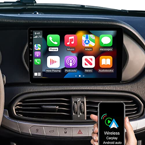 ACAVICA 9 Pollici 2+32GB Android Autoradio per Fiat Tipo Egea 2015-2021 Bluetooth Car Stereo con Wireless Carplay Android Auto Navigatore GPS Radio Touch Screen WiFi SWC USB AM FM