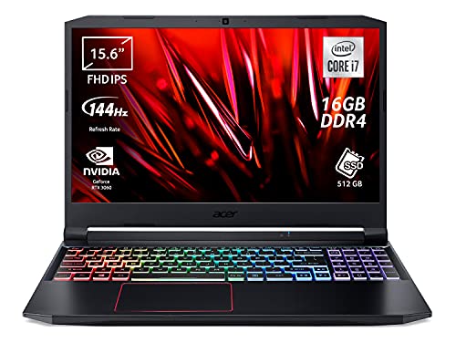 Acer Nitro 5 AN515-55-75NB Notebook Gaming, Processore Intel Core i7-10750H, Ram 16 GB DDR4, 512 GB PCIe NVMe SSD, Display 15.6  FHD IPS 144 Hz LED LCD, NVIDIA GeForce RTX 3060 6 GB, Windows 10 Home
