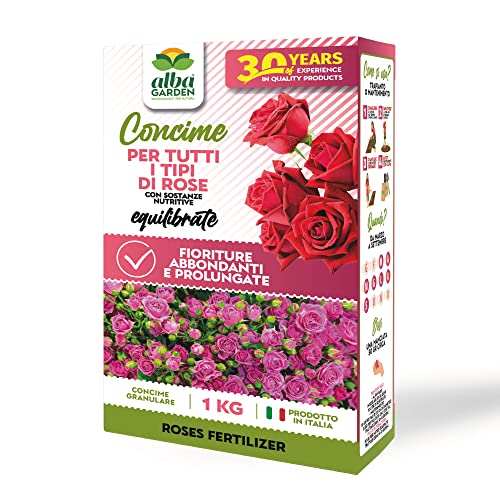 Albagarden Concime Rose Granulare - Fertilizzante Solubile Nutrient...