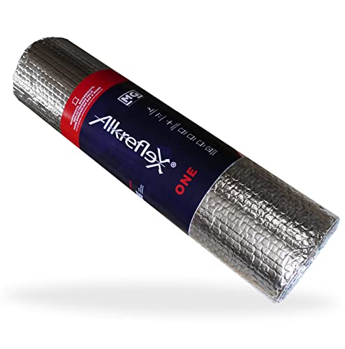 Alkreflex One Isolante Termico 60cm x 10m | pannelli coibentati per coperture | pannelli isolanti termici | pannello termoriflettente per termosifoni | alluminio pannello