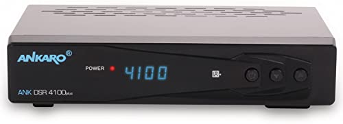 ANKARO DSR 4100 Plus HD HDTV Ricevitore satellitare digitale (HDTV, DVB-S S2, SAT, HDMI, SCART, 1 USB 2.0, Easyfind, Full HD 1080p) [preprogrammato per Astra Hotbird] – Nero