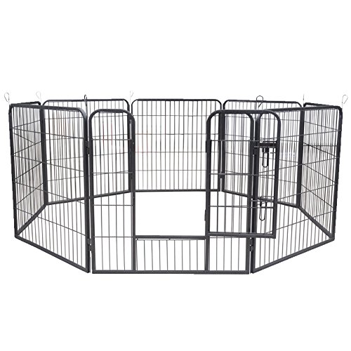 AQPET Recinto recinzione box per animali cani gatti roditori 8 Pezzi 80x80cm per esterno giardino