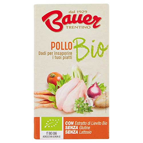 Bauer Dado per Brodo di Pollo Bio - 60 Gr