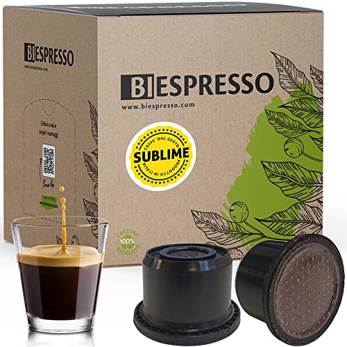 BIESPRESSO - 100 Capsule Compatibili INDESIT UNO SYSTEM Caffe, Miscela Sublime
