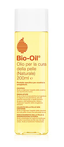 Bio-Oil Olio per la Cura della Pelle Naturale, per Smagliature, Cicatrici, Pelle Secca e Macchie Cutanee, Formula 100% Naturale, 200 ml