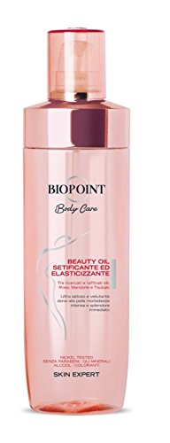 Biopoint Beauty Oil Setificante ed Elasticizzante 250 ml – Oli di Tsubaki, Mandorla e Rosa, Dona Morbidezza, Luminosità ed Elasticità alla Pelle