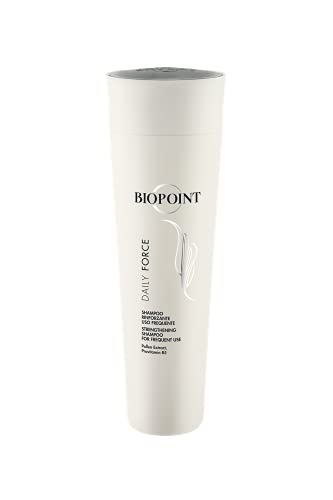 Biopoint Daily Force - Shampoo Delicato Lavaggi Frequenti, Azione Rinforzante e Detergente sui Capelli, Dona Lucentezza, Forza e Morbidezza, 200 ml