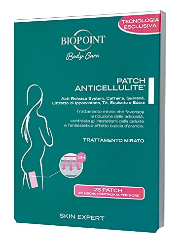 Biopoint - Patch Anticellulite, Cerotti Drenanti, Trattamento Corpo Intensivo per Cellulite e Buccia d Arancia, Azione Tonificante e Rimodellante, Favorisce la Circolazione, 20 Patch