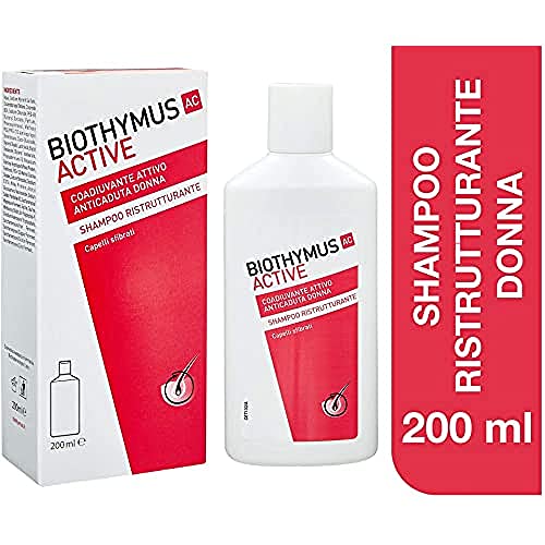 Biothymus Ac Active Shampoo Donna Ristrutturante Anticaduta Capelli, 200 ml