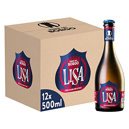 Birra Del Borgo Lisa, Birra Bottiglia - Pacco da 12x50cl...