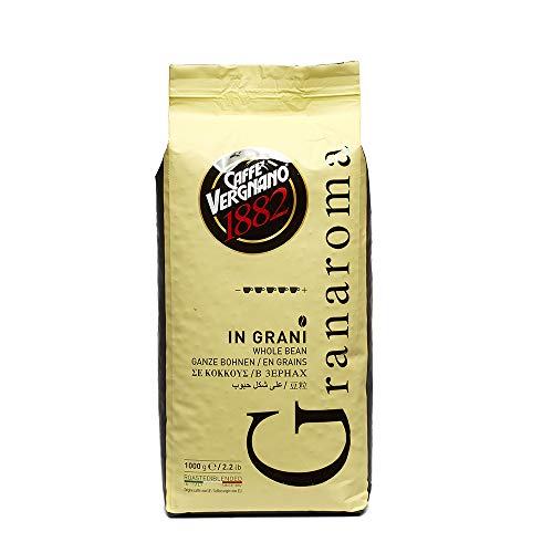 Caffè Vergnano 1882 Caffè in Grani Granaroma - 1 confezione da 1 Kg