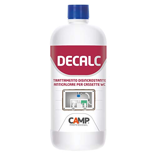 Camp DECAL-C, Disincrostante anticalcare professionale per cassette wc da incasso o esterne, Ad alta concentrazione, 1 L