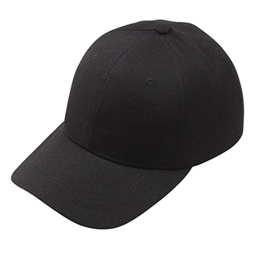 Cappellini con Visiera da baseball Hip-Hop Unisex, DoraMe appelli estivi ricamati cappello maglia per uomini donne casual (Nero)