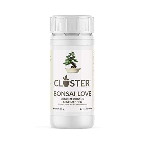 CLOSTER Bonsai Love 200 GR - Concime Bonsai Fertilizzante Granulare Fertilizzante Naturale Organico a Lenta Cessione - Concime Azotato con Fosforo e Potassio per Bonsai da Interno e Bonsai da Esterno