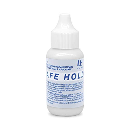 Colla liquida SafeHold per protesi di capelli. Adesivo per parrucche uomo e donna | Porta i capelli come se fossero naturali | 38 ml |