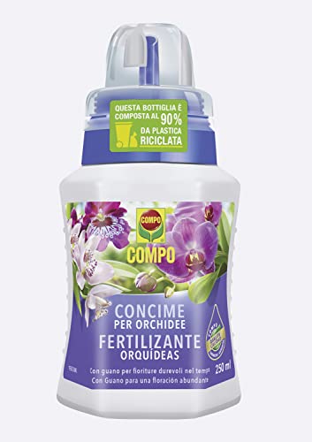 Compo Concime Liquido per Orchidee, Fertilizzante Organo-Minerale con Guano, 250 ml