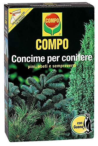 COMPO Concime Per Conifere Con Guano, Per pini, Abeti E Sempreverdi, 1.11 Kg