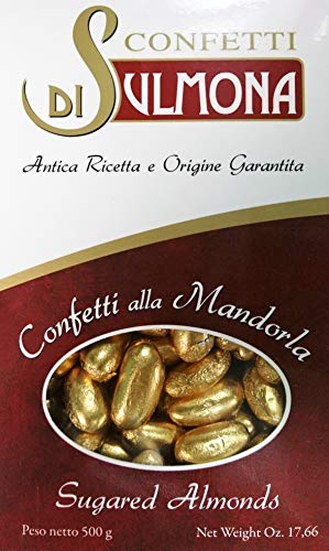 Confetti di Sulmona Nozze d Oro Confetti con Mandorla Oro - 500 gr
