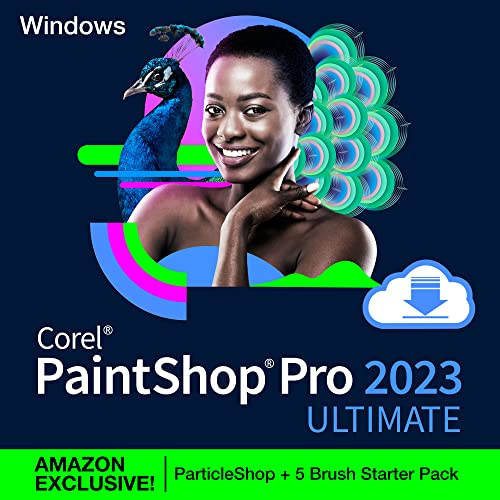 Corel PaintShop Pro 2023 | Software di fotoritocco e progettazione grafica | Funzionalità supportate dall’AI | Ultimate | 1 Dispositivo | 1 Utente | PC | Codice d attivazione per PC via email