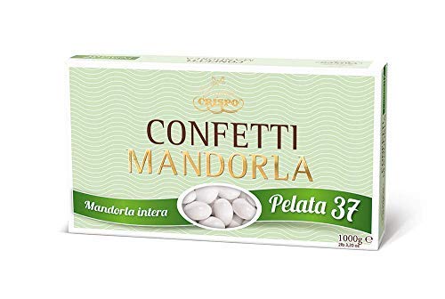 Crispo Confetti alla Mandorla Pelata 37, Colore Bianco,1 kg...