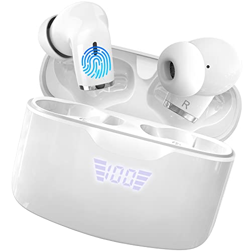 Cuffie Bluetooth, Auricolari Bluetooth 5.2 Cuffie Wireless In Ear Stereo HiFi con HD Mic, Cuffiette Bluetooth IP7 Impermeabili Controllo Touch Auricolari Wireless 40 Ore Cancellazione Rumore, USB-C