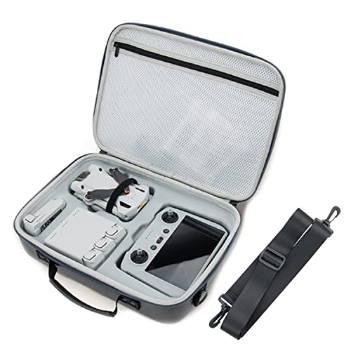 Custodia da viaggio per DJI Mini 3 Pro Camera Drone RC Telecomando Tablet Holder Monitor Cappuccio USB Ricarica Accessori All in One Scatola di Immagazzinaggio Borsa per il trasporto (grigio)