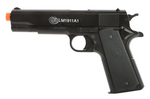 Cybergun - Pistola a Molla per Softair Colt M1911 A1 Anniversary, con Sistema BAX e culatta in Metallo, Potenza 0,5 j