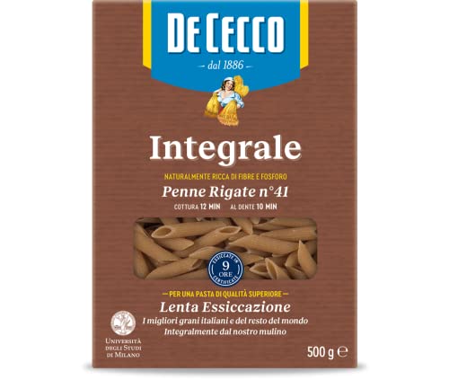 De Cecco Penne Rigate Integrali - 500 g...
