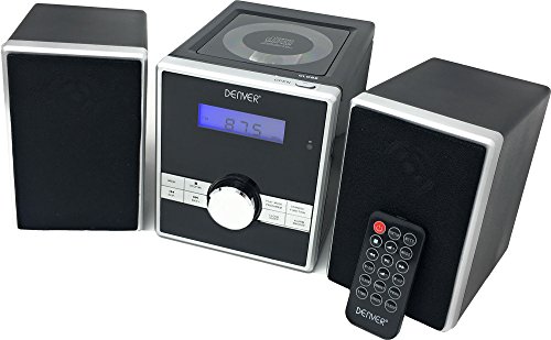 Denver MCA-230 Sistema micro Hi-Fi. Lettore CD. Radio FM PLL e ingresso AUX Funzione orologio e sveglia.