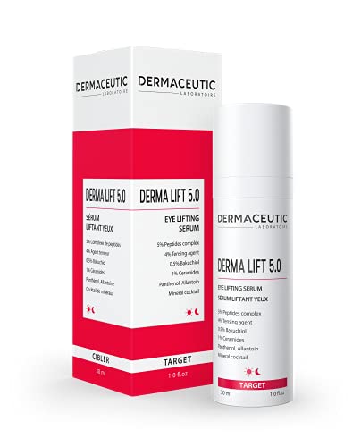 Dermaceutic Derma Lift 5.0 – Siero effetto lifting – Lifting istantaneo viso e contorno occhi – Siero viso anti-età – 30 ml